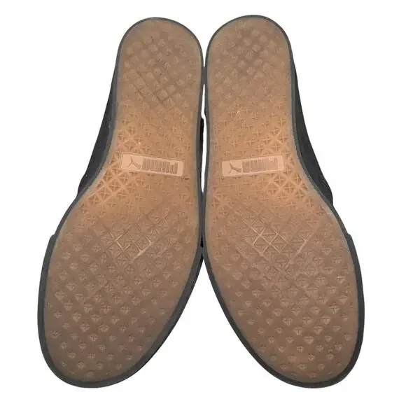 PUMA SLIP-ON CANVAS SHOES WOMENS 9 BLACK GUM SOLE SOFTFOAM+ COMFORT - Picture 8 of 10